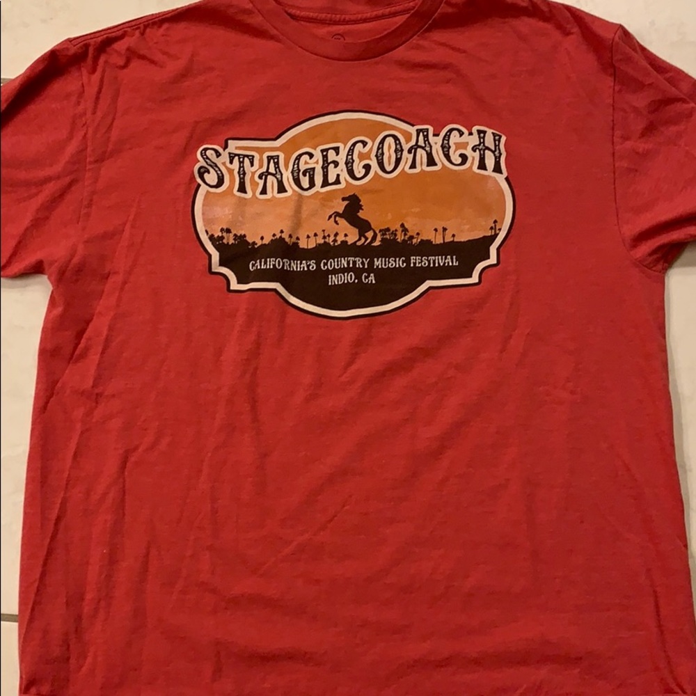 Band Tee Stagecoach Festival Red size XLarge